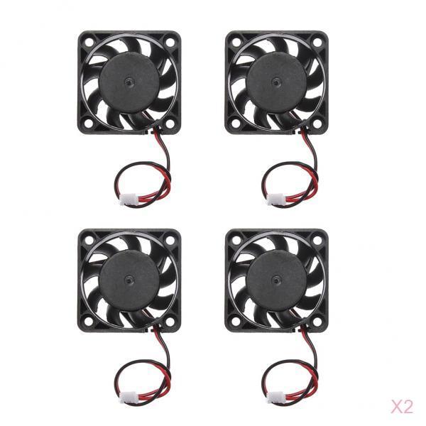 8pieces 12V 2Pin 40mm Mini 4cm Fan Silent Computer Cooler Cooling Fan PC