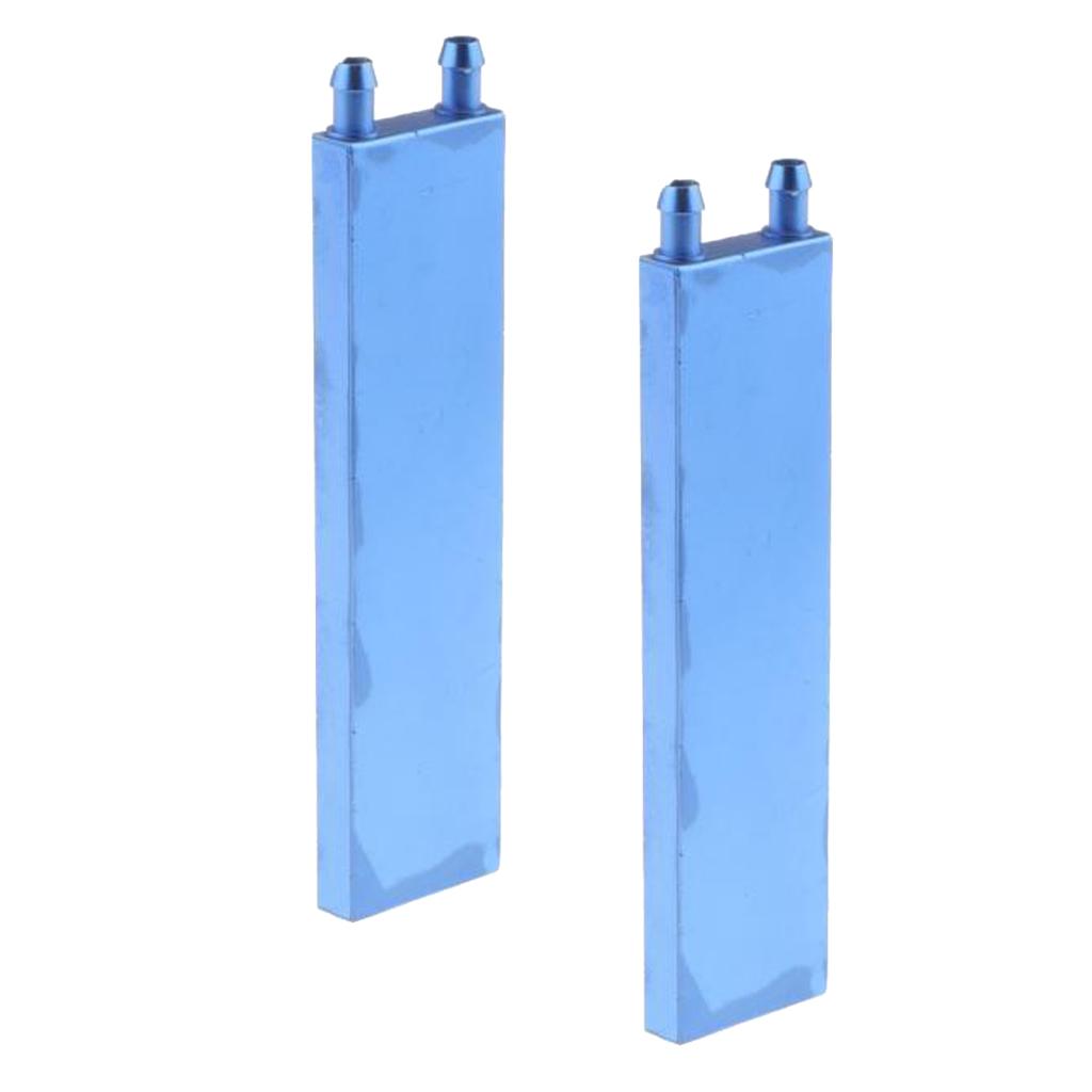 2x Aluminum Water Cooling Block for CPU Graphics Radiator Heatsink 40x160mm