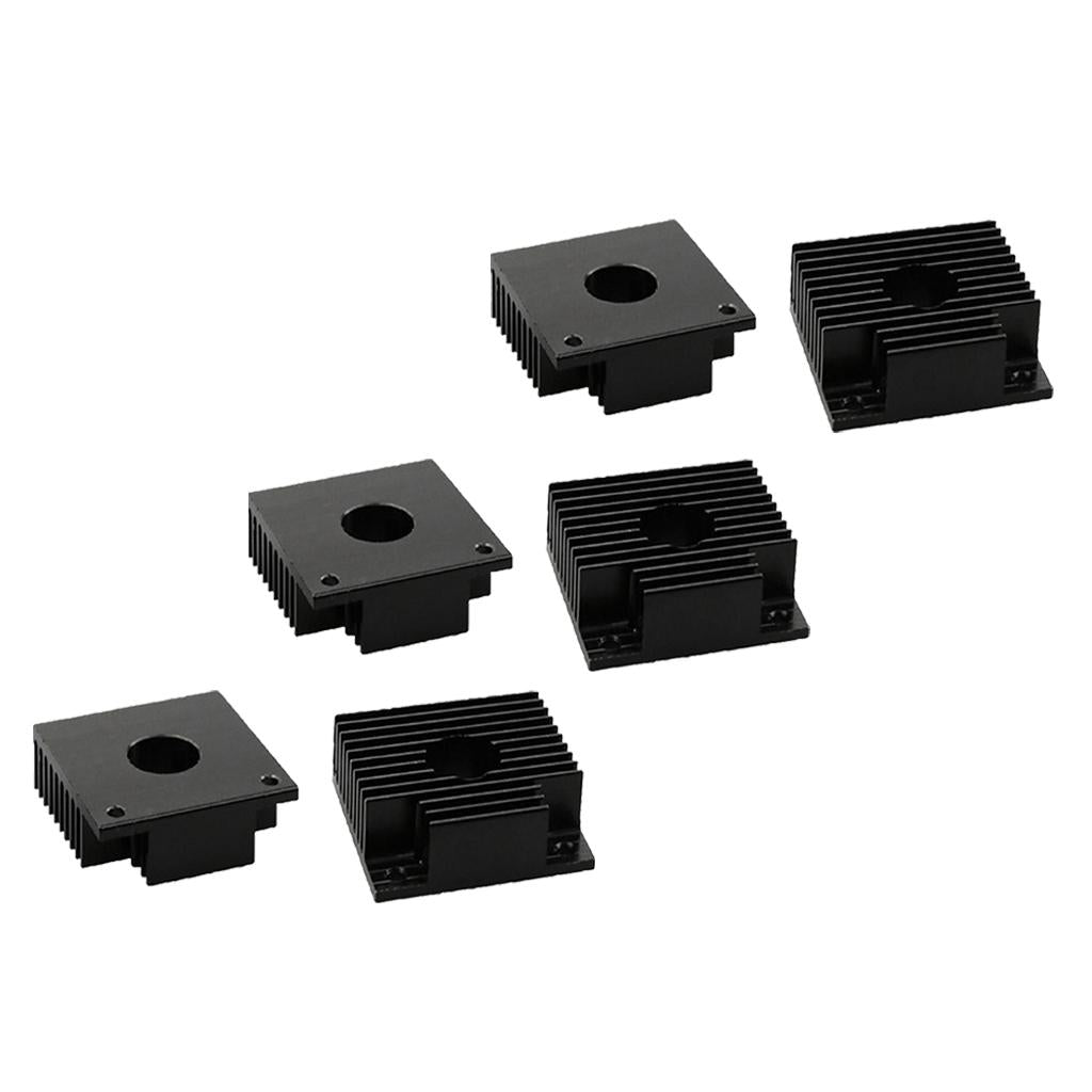 3set 40x40x11mm Aluminum Heat Sink Cooling Fin for 3D Printer Mk7 MK8
