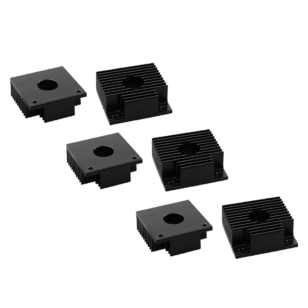 3set 40x40x11mm Aluminum Heat Sink Cooling Fin for 3D Printer Mk7 MK8