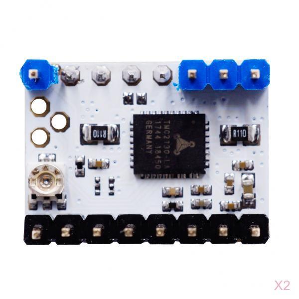 2Pcs Ultra-silent TMC2130 V1.1 Stepstick Stepper Motor Driver & Heat Sink