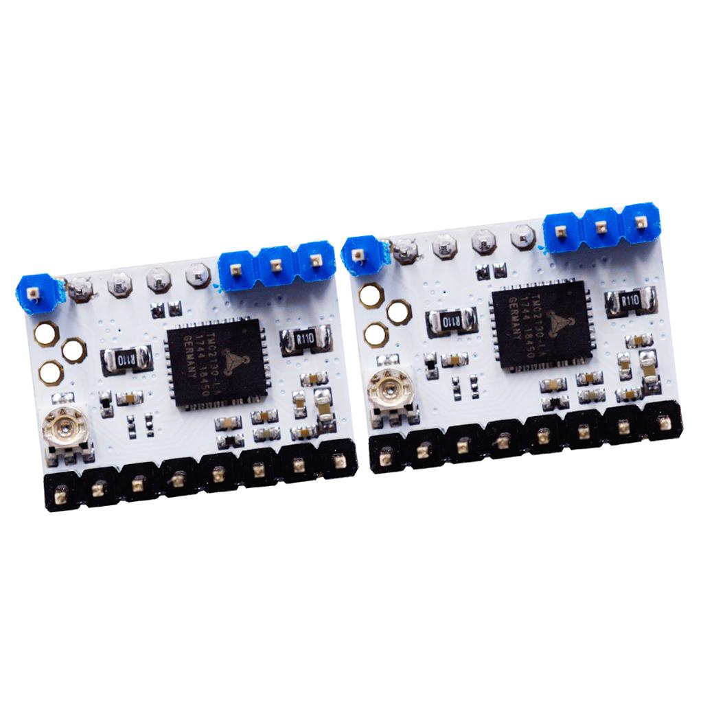 2Pcs Ultra-silent TMC2130 V1.1 Stepstick Stepper Motor Driver & Heat Sink