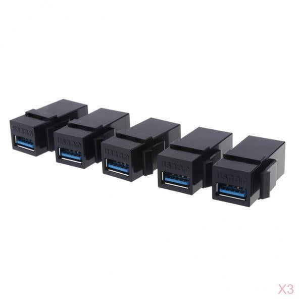 15Pack USB 3.0 Keystone Jack A Female to A Female Coupler Insert Connector