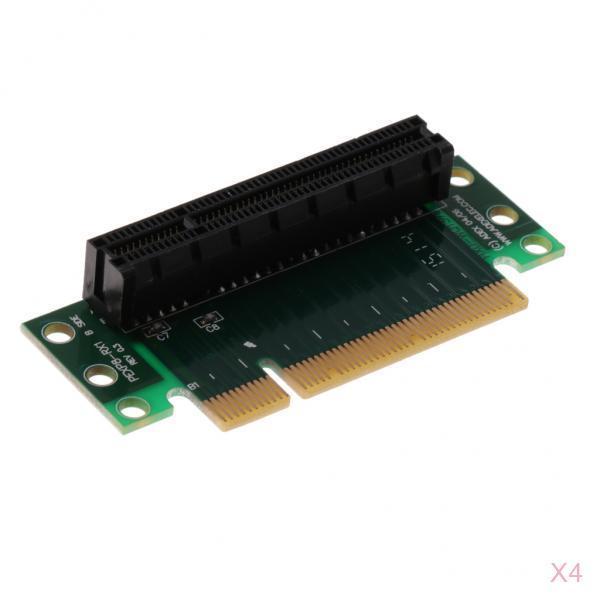 4Pcs PCI Express 8X Adapter Riser Card 90 Angle For 1U/2U Server Chassis