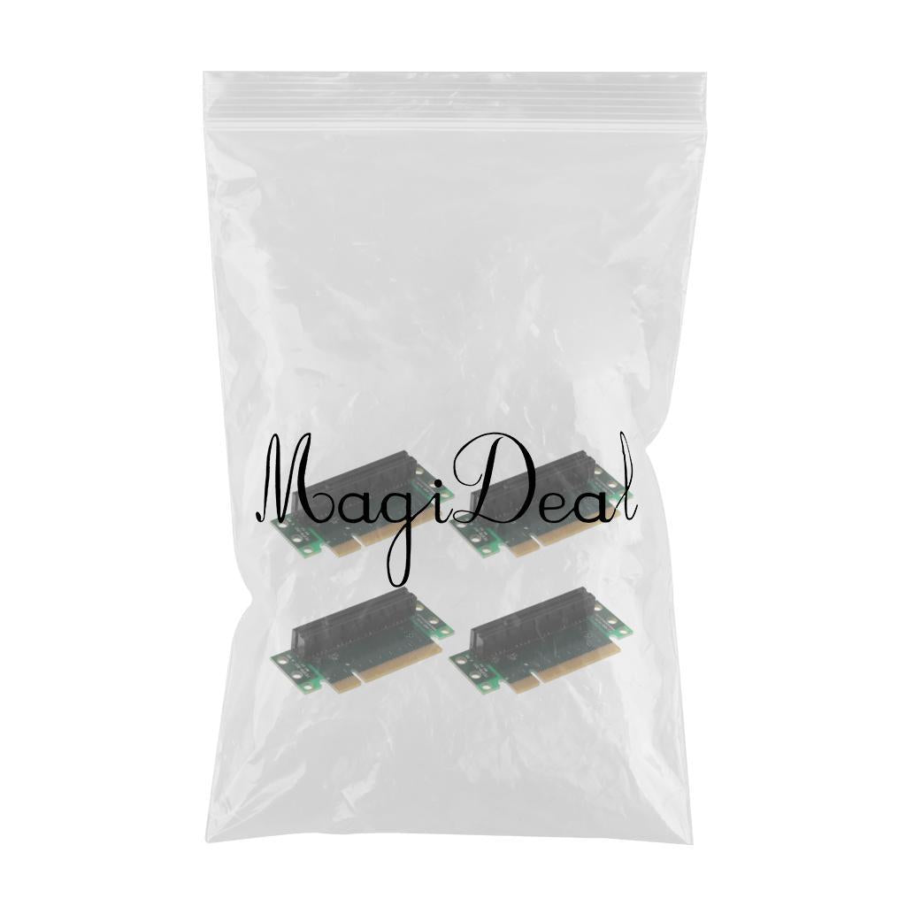4Pcs PCI Express 8X Adapter Riser Card 90 Angle For 1U/2U Server Chassis