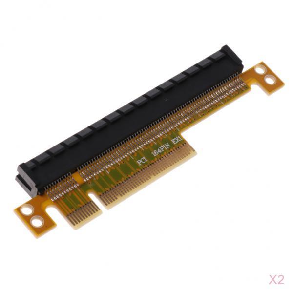 2Pack PCI Express Riser Card PCI-E x8 to x16 Slot Adapter Converter Board