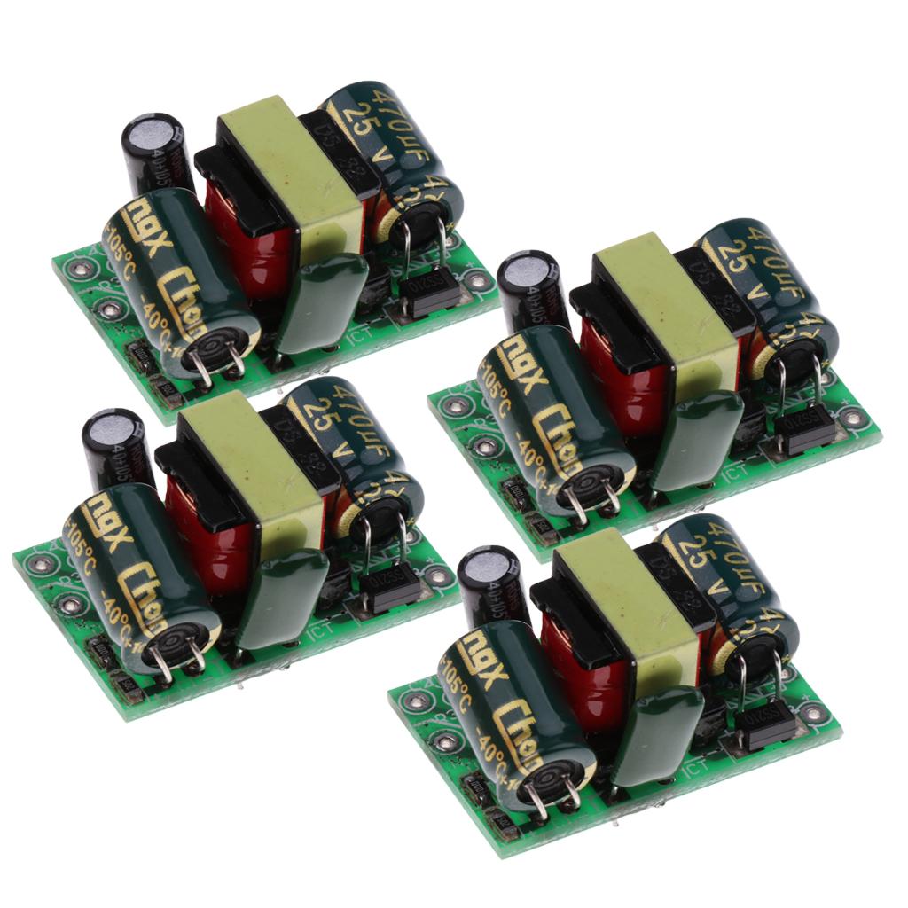 4Pcs 4.8W 12V 400mA AC-DC Isolated Switching Power Supply Module
