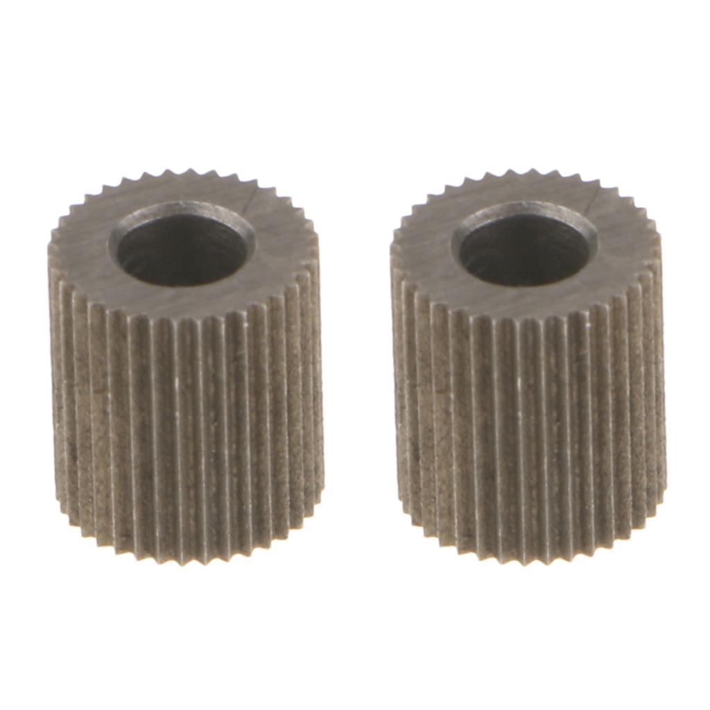 2Pcs 3D Printer 38 Teeth Mold Steel Linear Extruder Filament Drive Gear