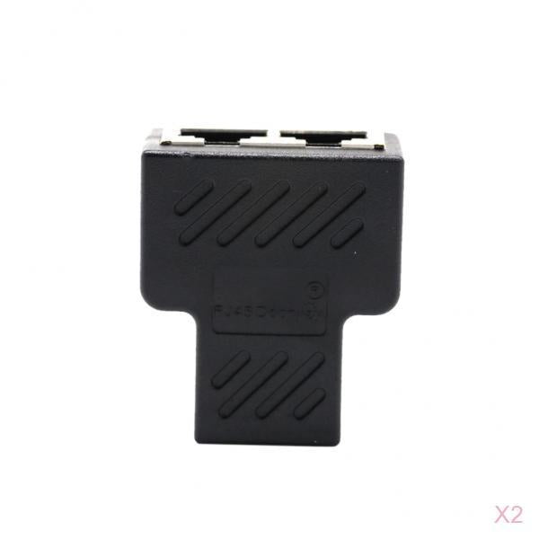 2Piece Splitter Adapter 1 to 2 Dual Female Port Connector Extender Plug