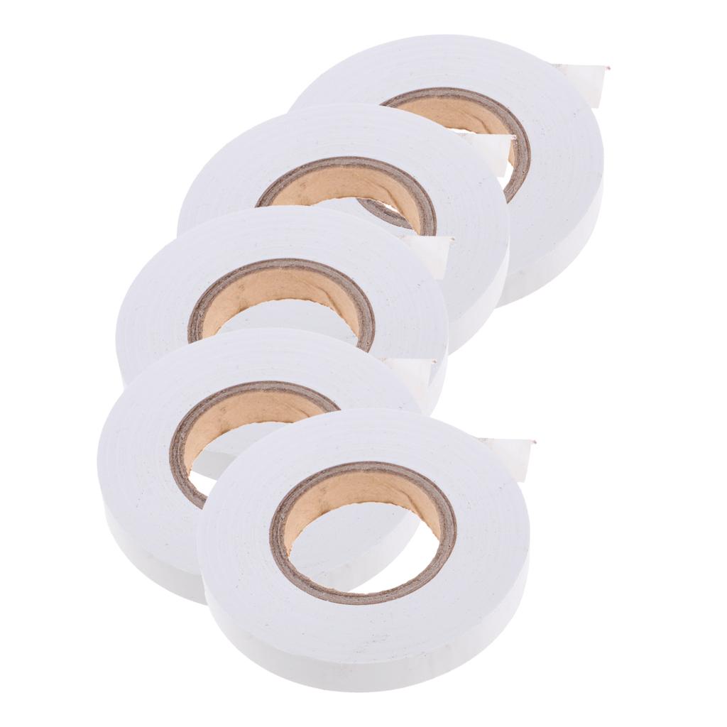 5pcs Tennis Badminton Squash Racket Grip Overgrip Sweatband Tape - White