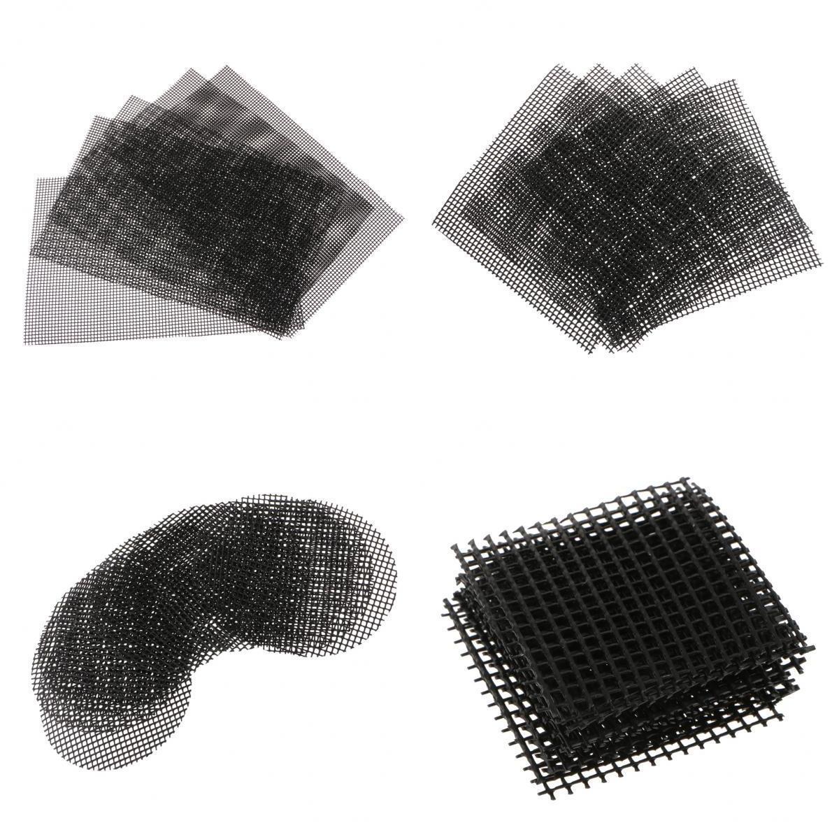 30Pcs Plastic Drainage Mesh Sheet Flowerpot Bottom Bug Pest Control, 4 Sizes