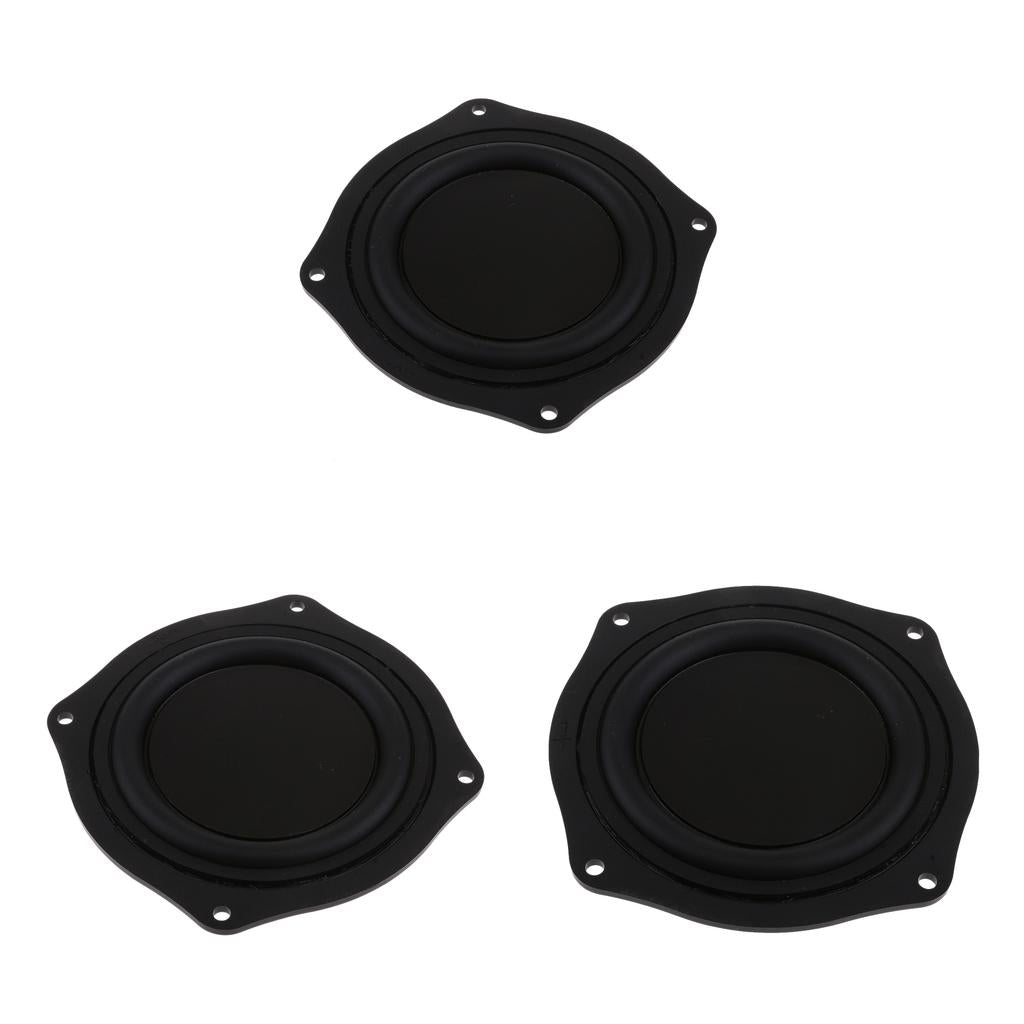 3Pieces 4'' Speaker Vibrating Membrane Passive Bass Diaphragm Plate