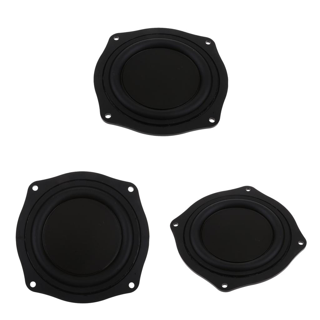 3Pieces 4'' Speaker Vibrating Membrane Passive Bass Diaphragm Plate