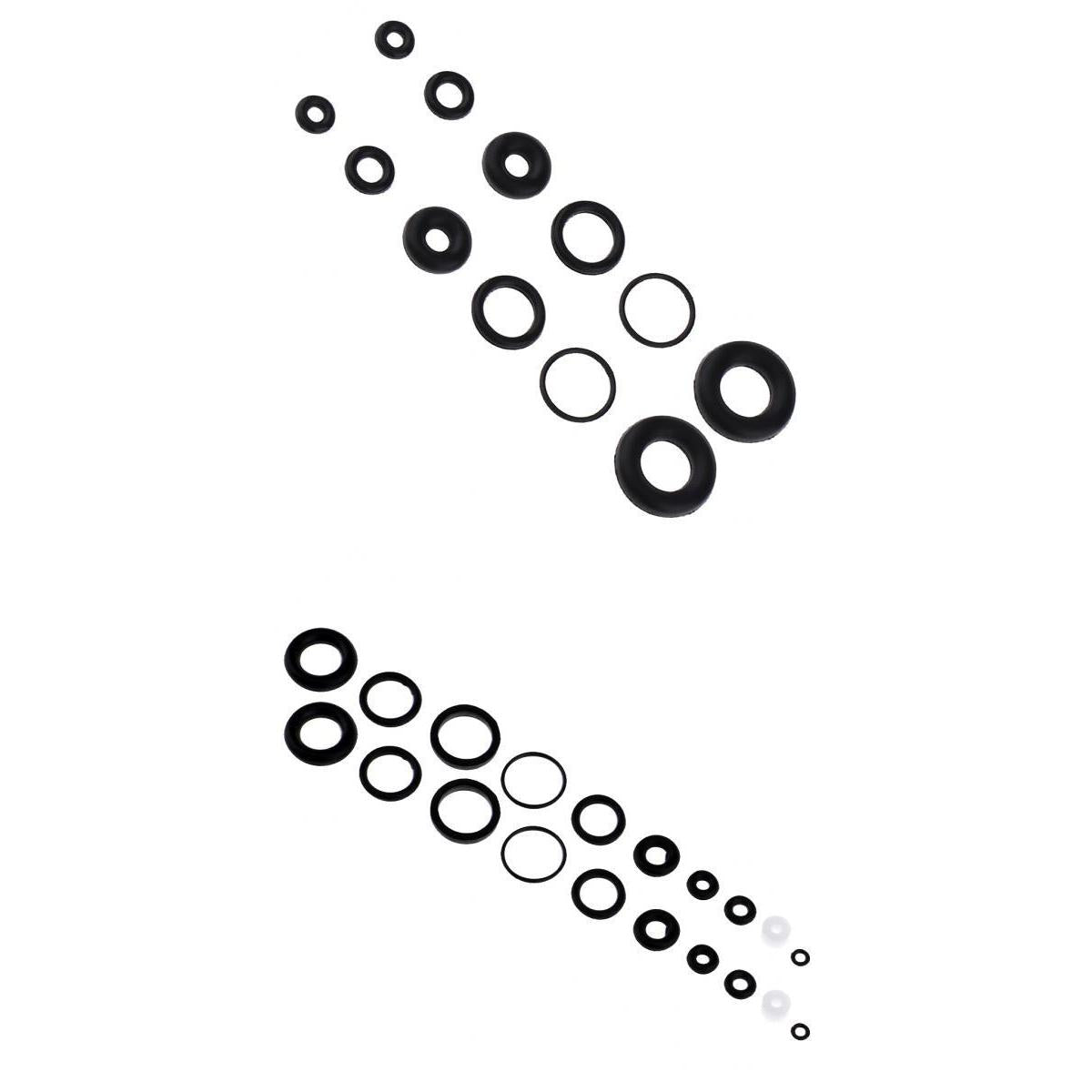 4 Sets Black O-Ring Rubber Seals Suitable for Airbrush Internal Sealing Ring