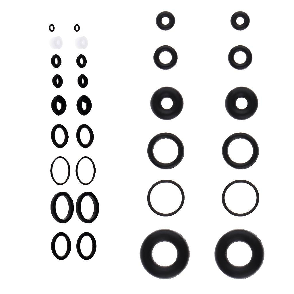 4 Sets Black O-Ring Rubber Seals Suitable for Airbrush Internal Sealing Ring