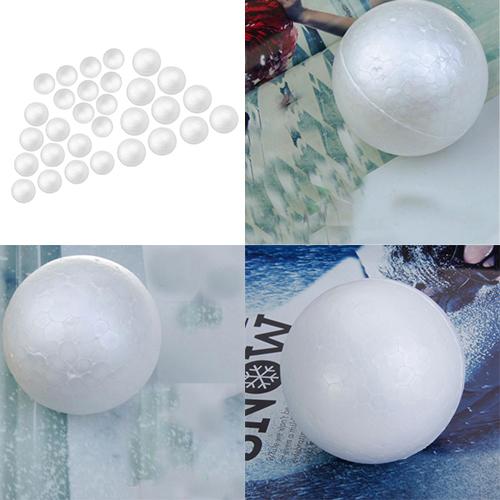 30 Pieces 7cm 8cm 10cm White Polystyrene Foam Balls for Modelling DIY Craft