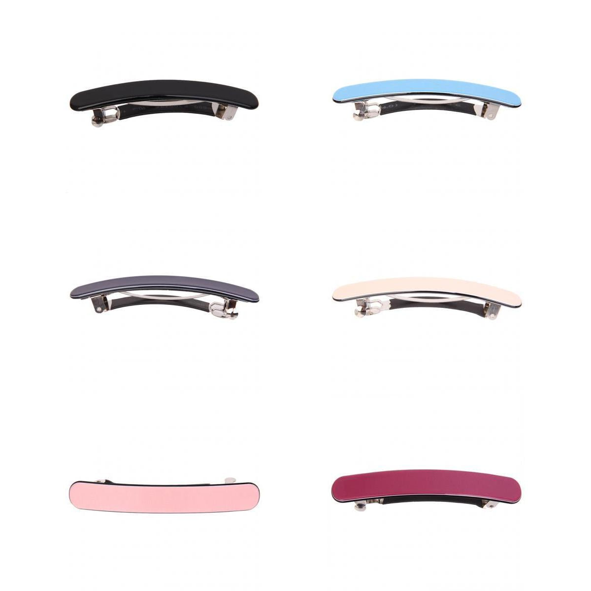 6pcs Elegant Ladies Acrylic Spring Large Hair Barrette Fancy Hair Jewelry