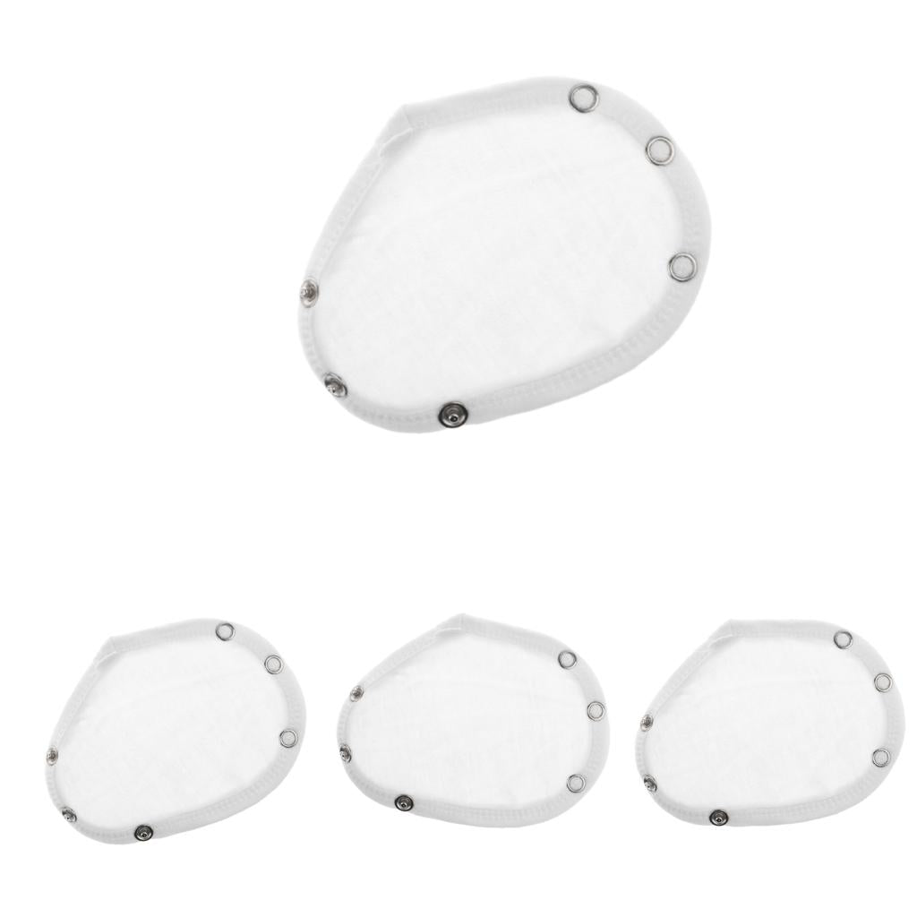 4Pcs Baby Romper Crotch Extenter Child Bodysuit Extenders White