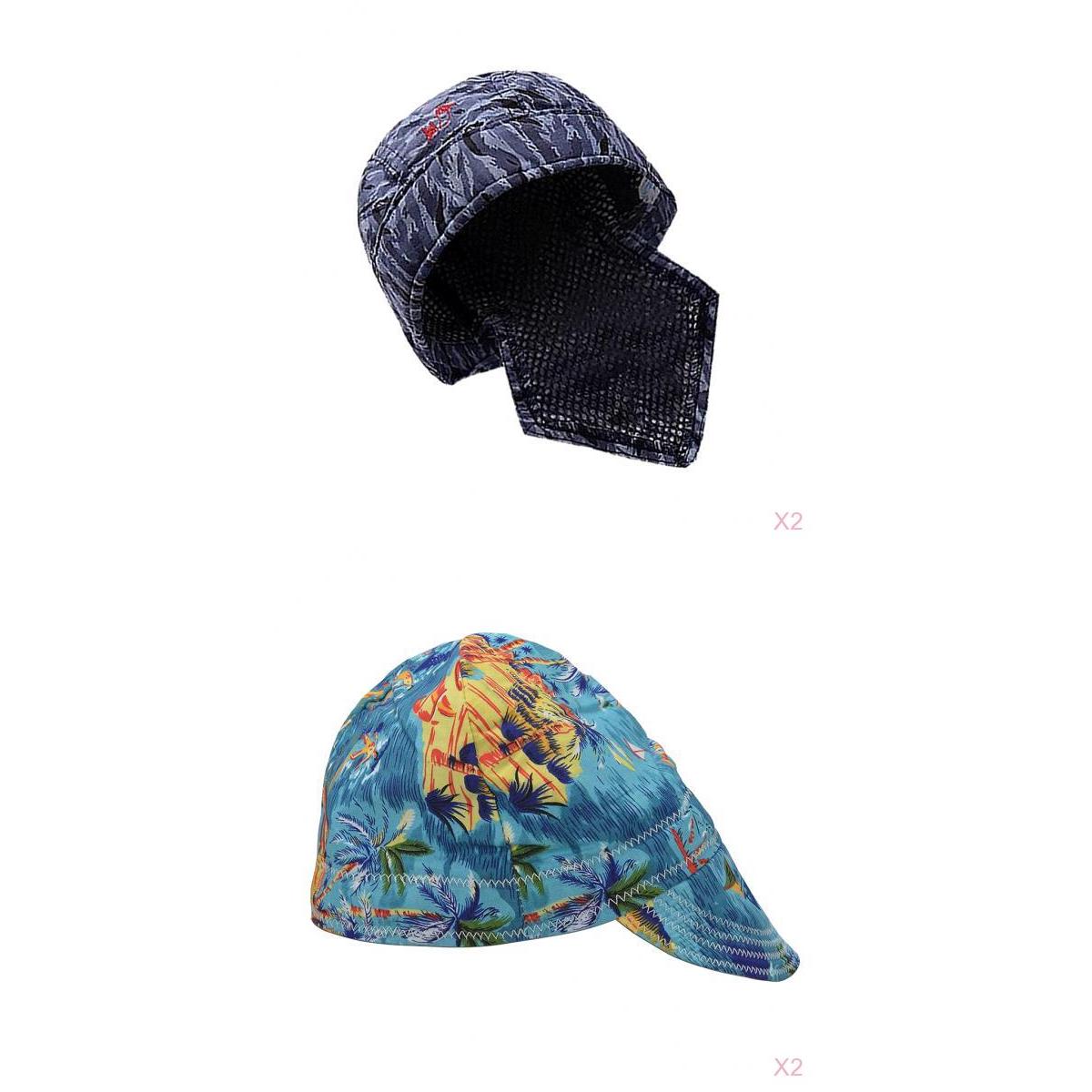 4x Welding Welder Protective Hat Cap Scarf Flame Retardant Cotton Helmet Set