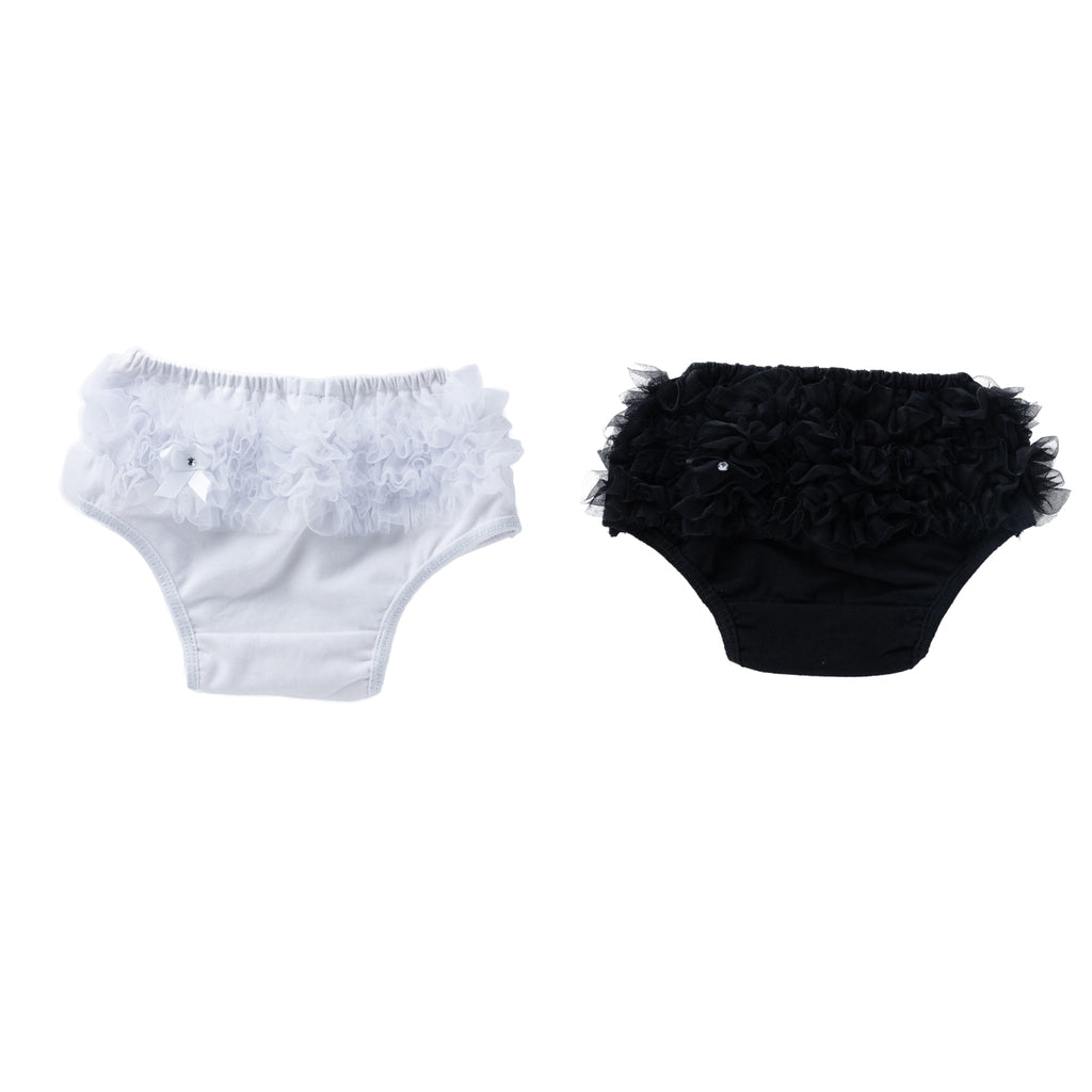 2Pcs Baby Girls Shorts Pants Diaper Cover Bloomers 12-24Months