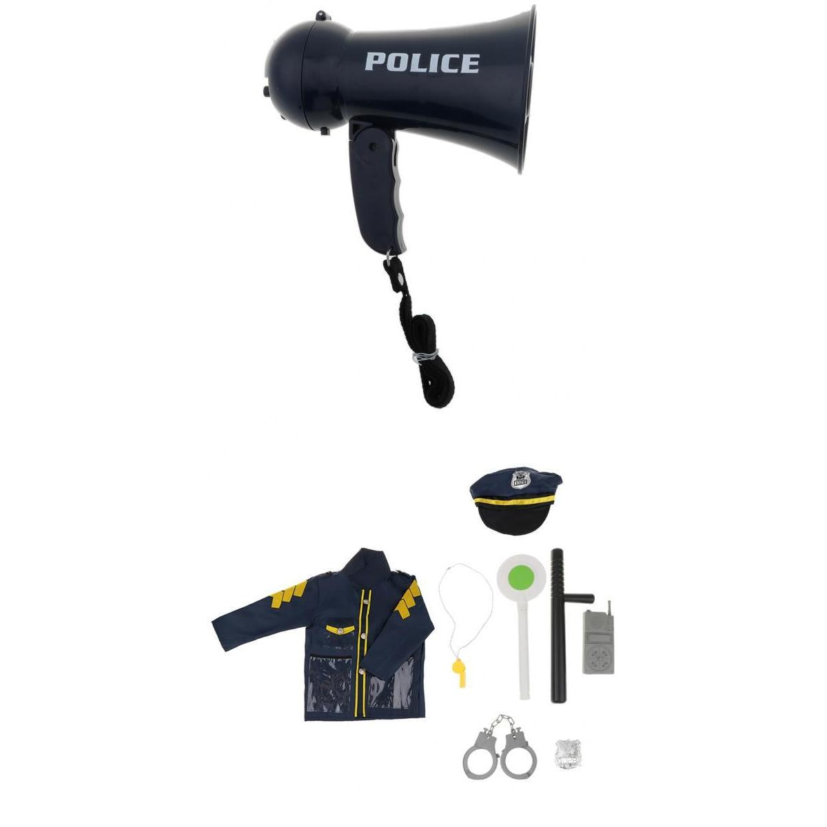 9pcs Kid Traffic Police Officer Role Play Costume Kits Fancy Dress Toy Gift