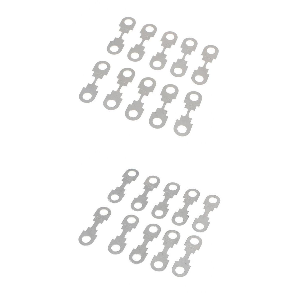 20 Pieces Car Flat Metal Fuse Strip 50A 60A for VW Audi SEAT Skoda Ford