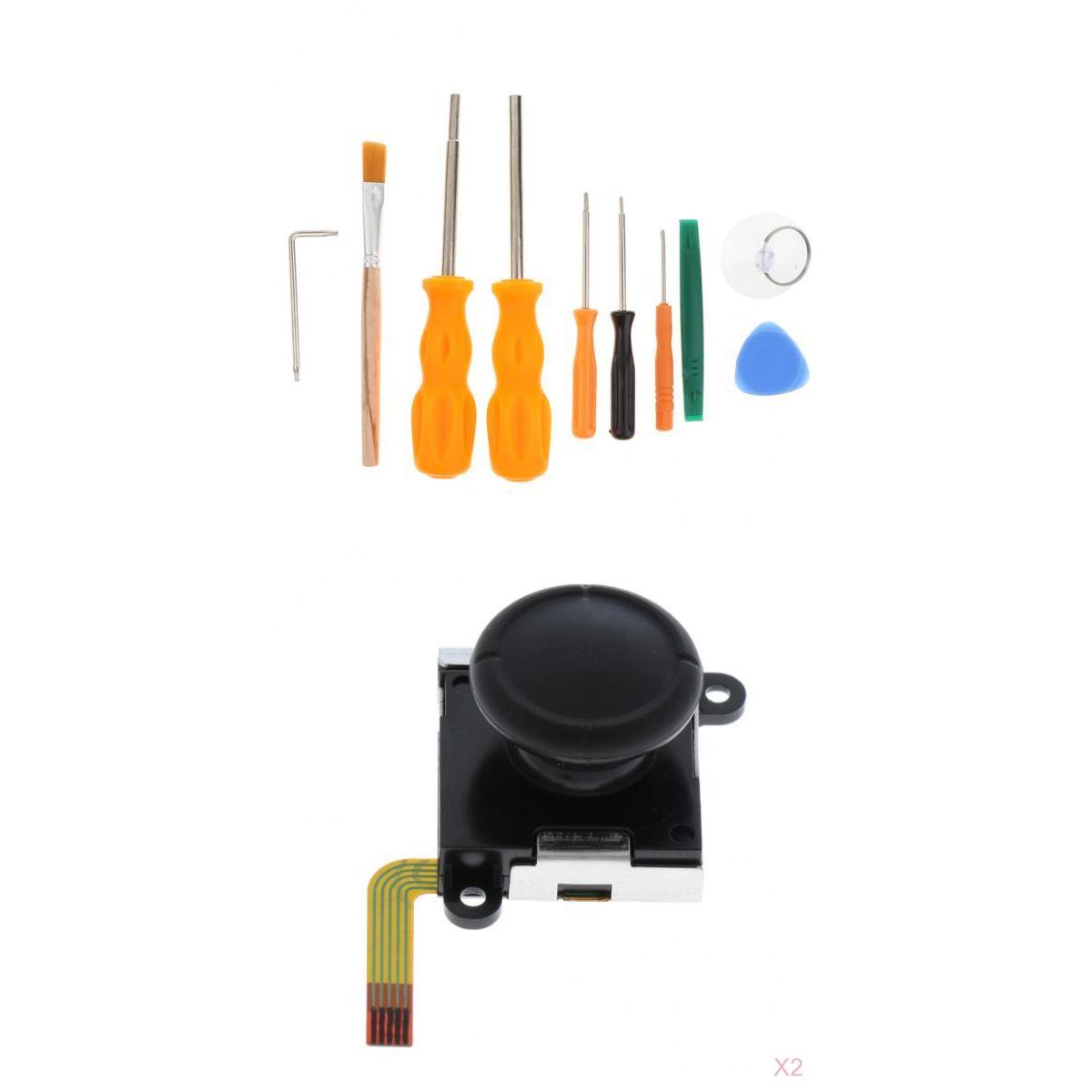 2Pack Analog Joystick Control L R Sensor for Nintendo Switch Joy-con + Tools