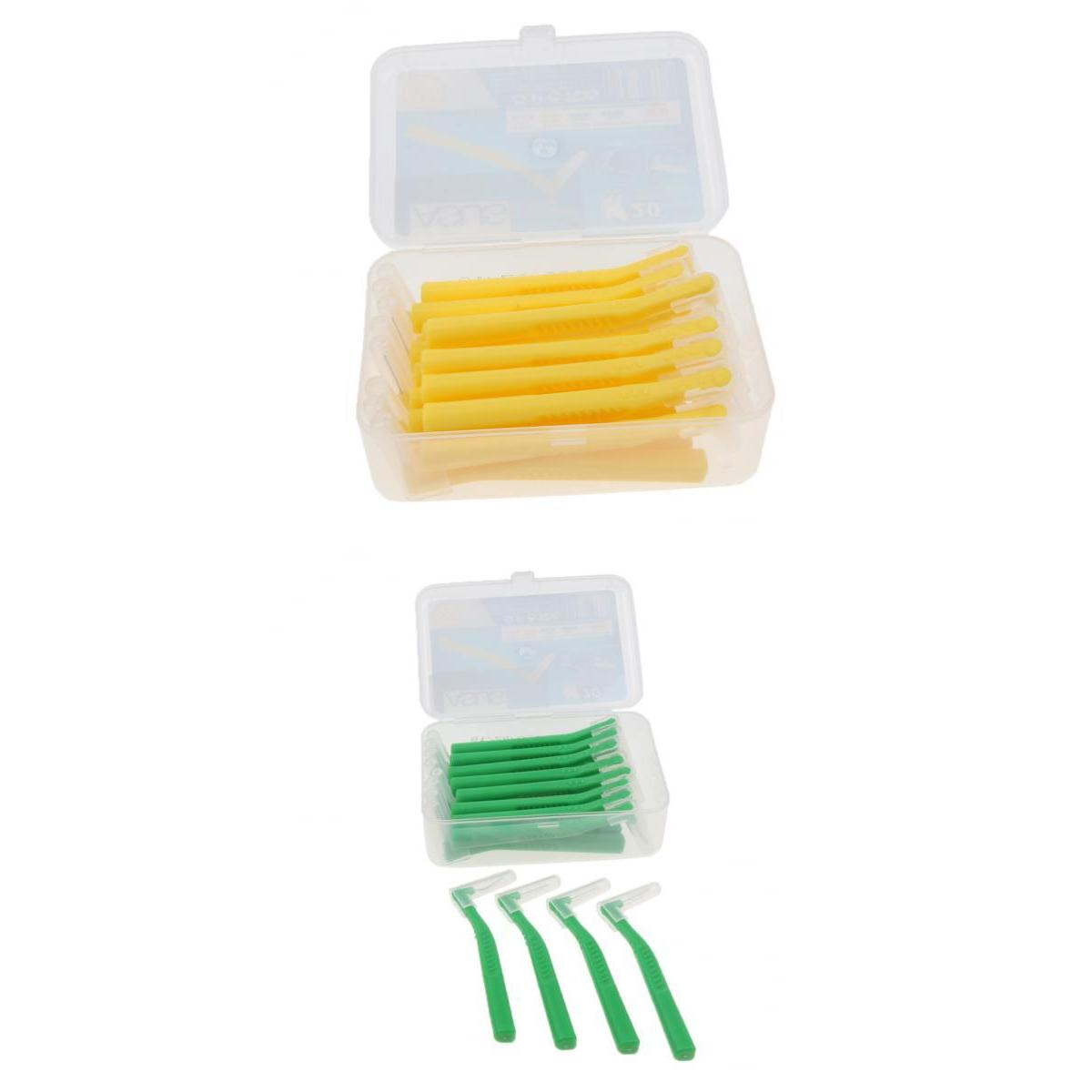 40 Pieces Interdental Brush Toothpick Floss Teeth Cleaner Oral Care