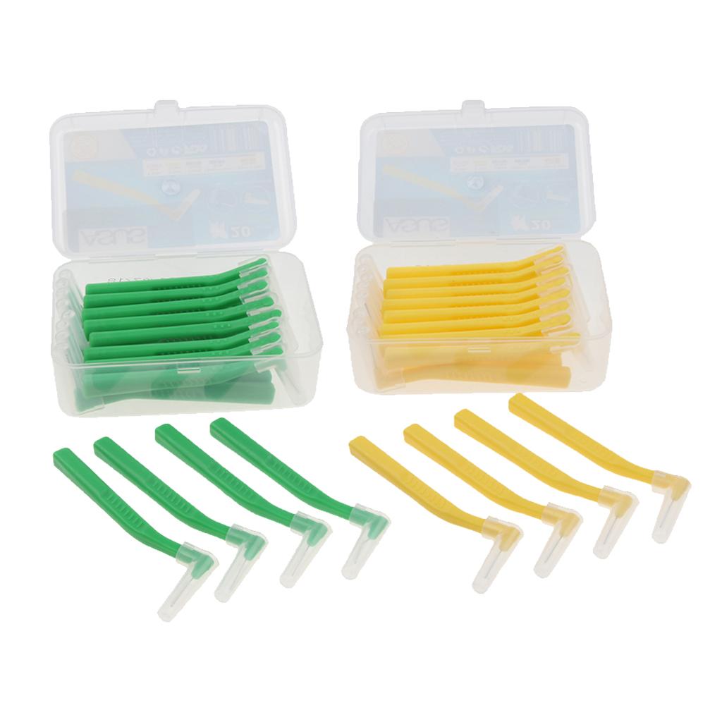40 Pieces Interdental Brush Toothpick Floss Teeth Cleaner Oral Care