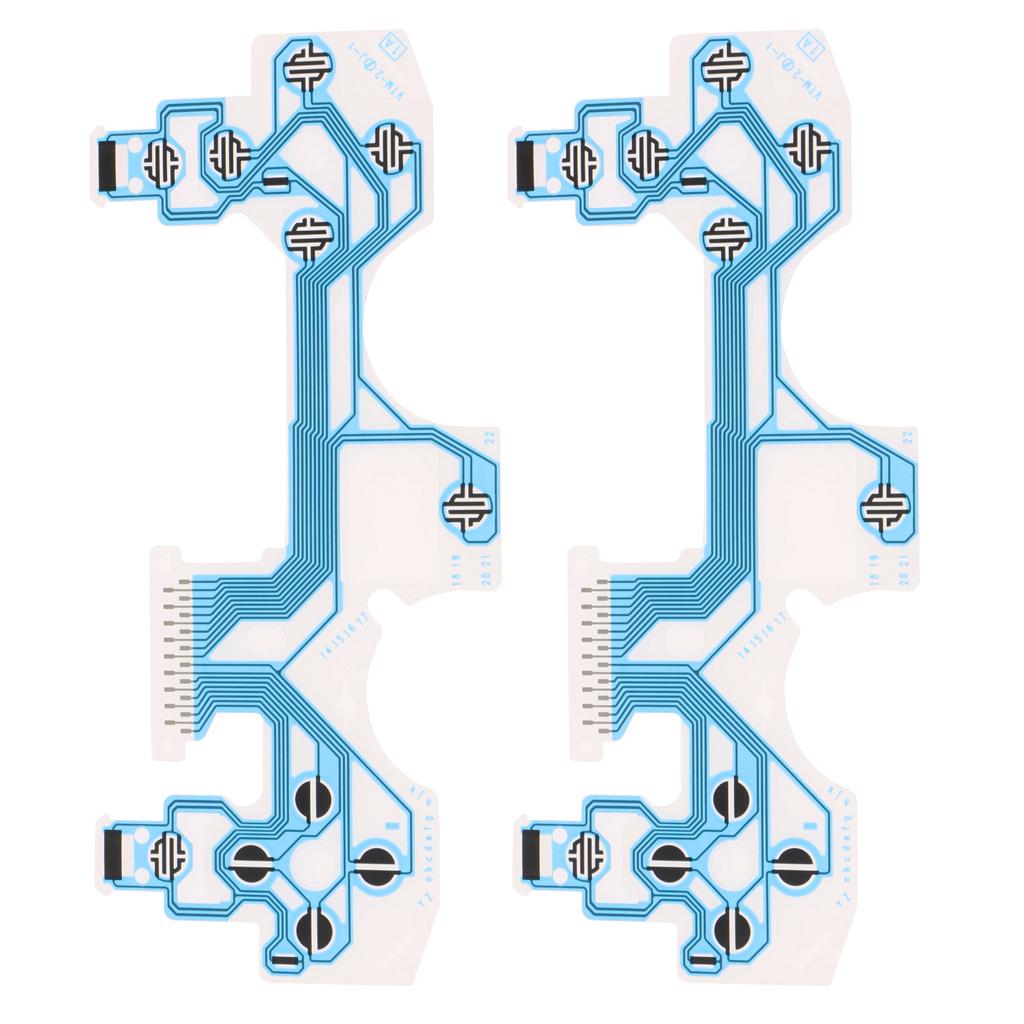 2 Pieces Conductive Film Keypad Flat Flex Ribbon Cable For PS4 Controller