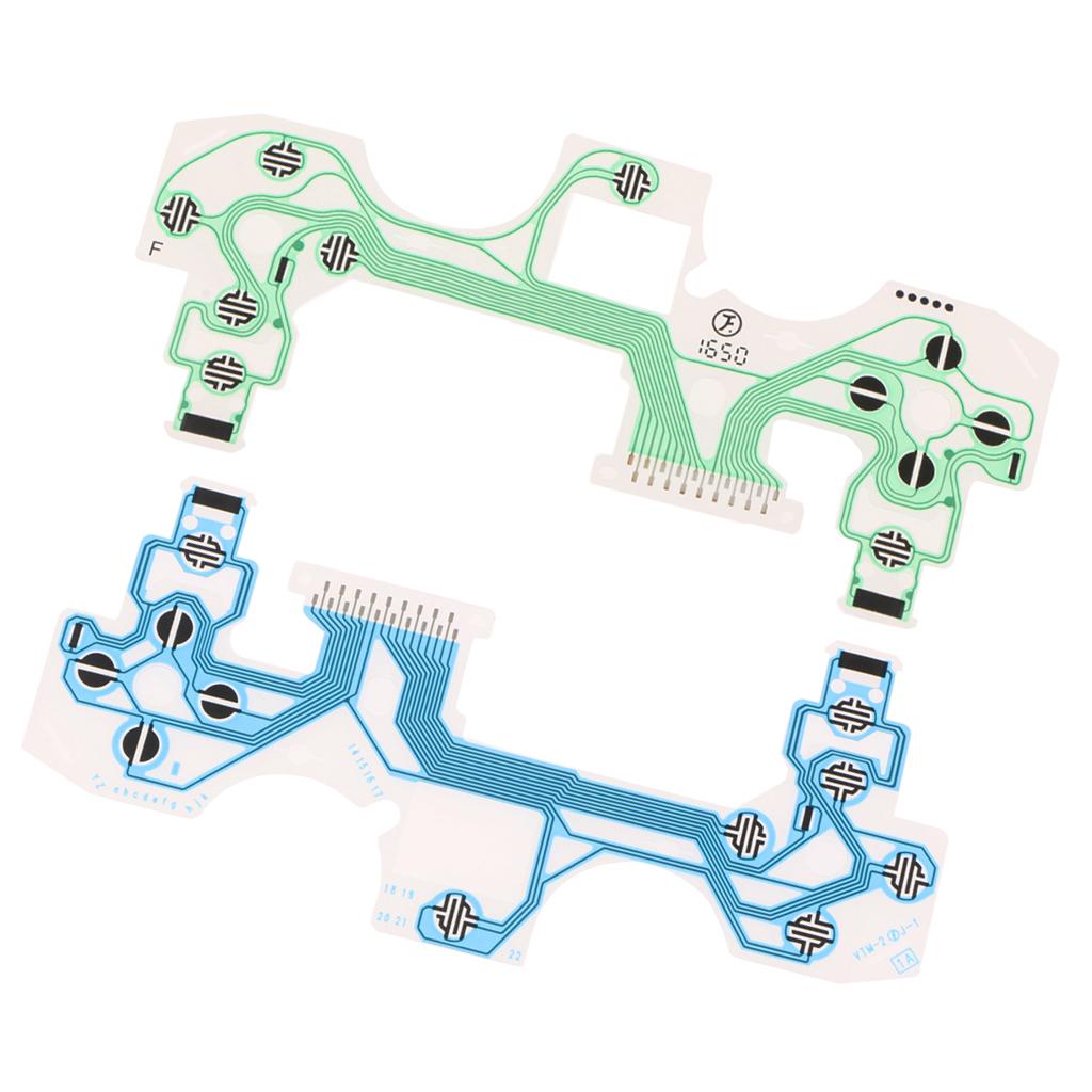 2Pack Conductive Film Keypad Flat Flex Ribbon Cable For Sony PS4 Controllers