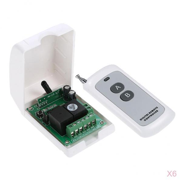 6 Pieces DC12V 2-way Switch with 1000m Remote Control Lighting Controller