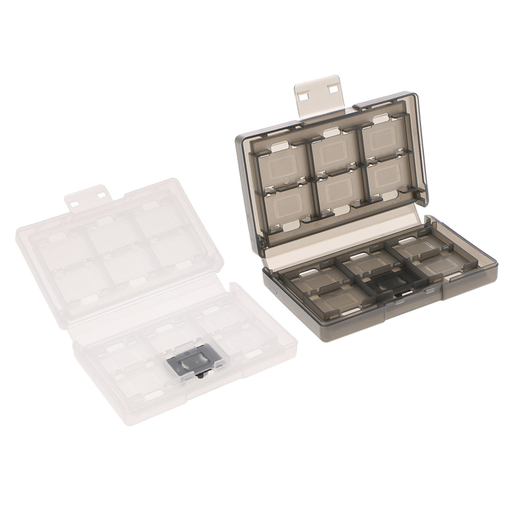 2Pcs 24 Slot Game Card Cartridge Detachable Case Holder For Nintendo Switch