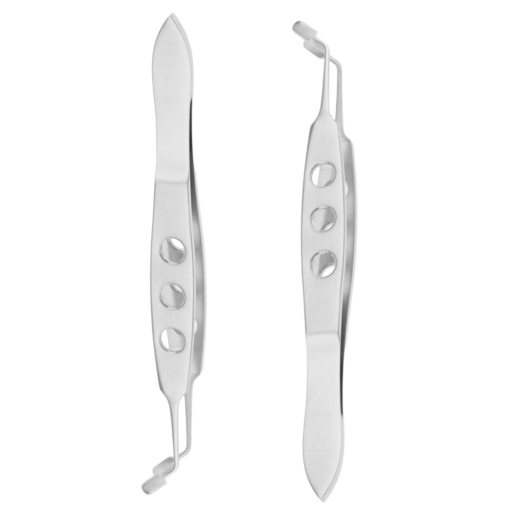 2pcs Ophthalmic Instruments Double Eyelid Fat Tarsal Gland Massage Tweezers