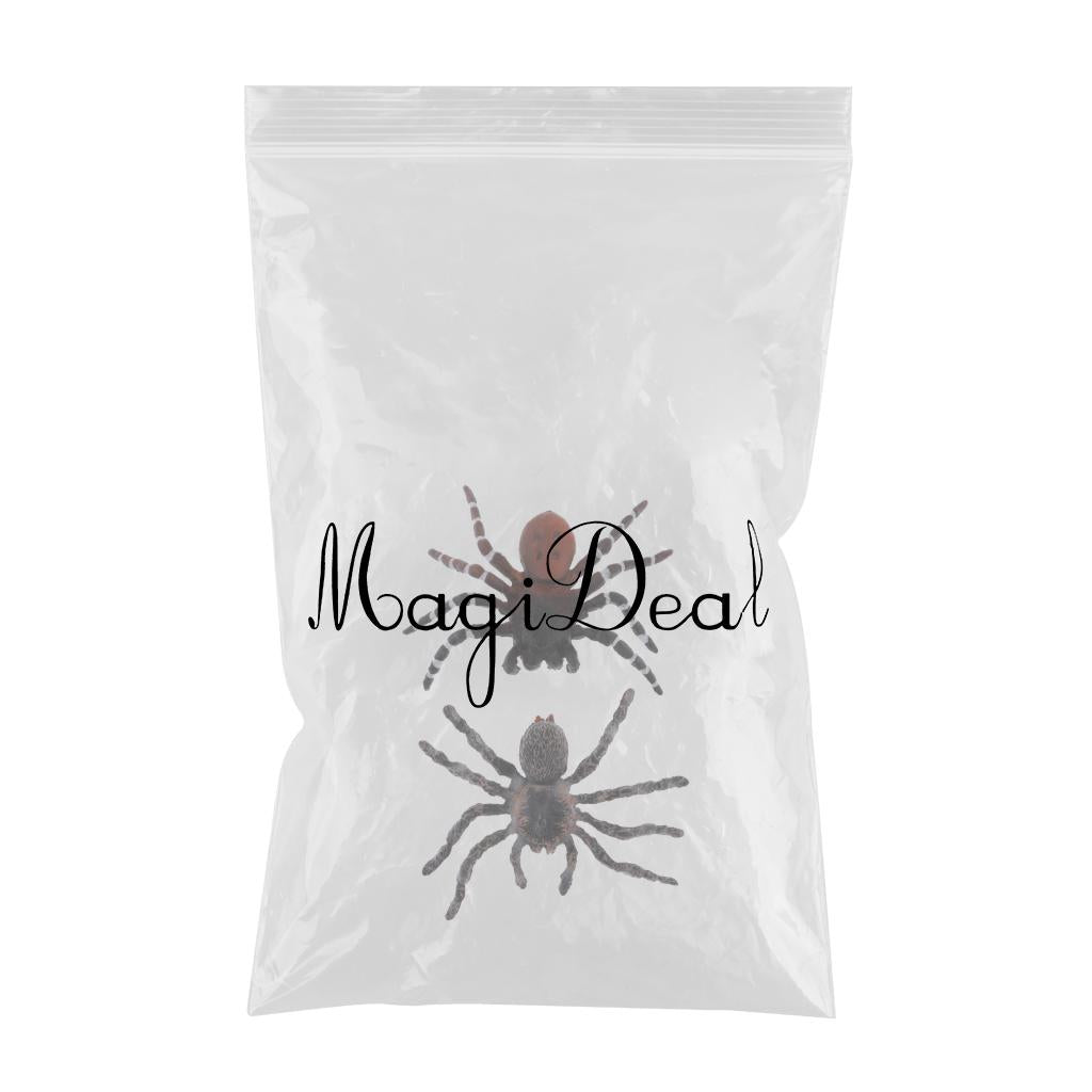 2x Realistic Animal Model Figure Figurine Toy Home Decor Brazilian Spider