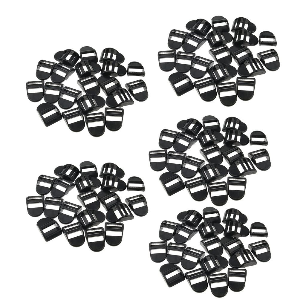 100Pcs Camping Waist Straps Buckles Clips Webbing Buckles Outdoor Tool 20MM