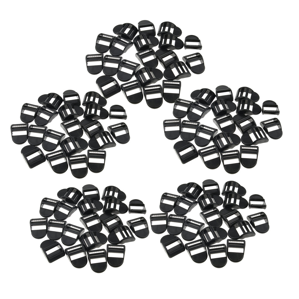 100Pcs Camping Waist Straps Buckles Clips Webbing Buckles Outdoor Tool 20MM