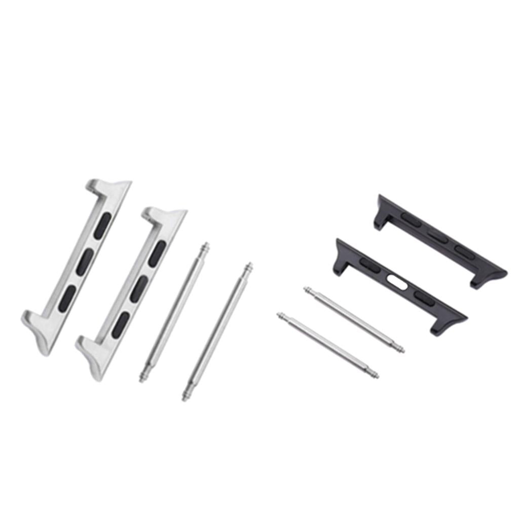 2 Pairs Watch Band Adapter For Apple Watch 4 Strap Connector 44mm