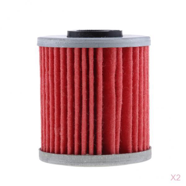 2pcs Oil Filters for for Suzuki RMZ250 RMZ450 RMX450Z KX250F EVO 250 300 4T