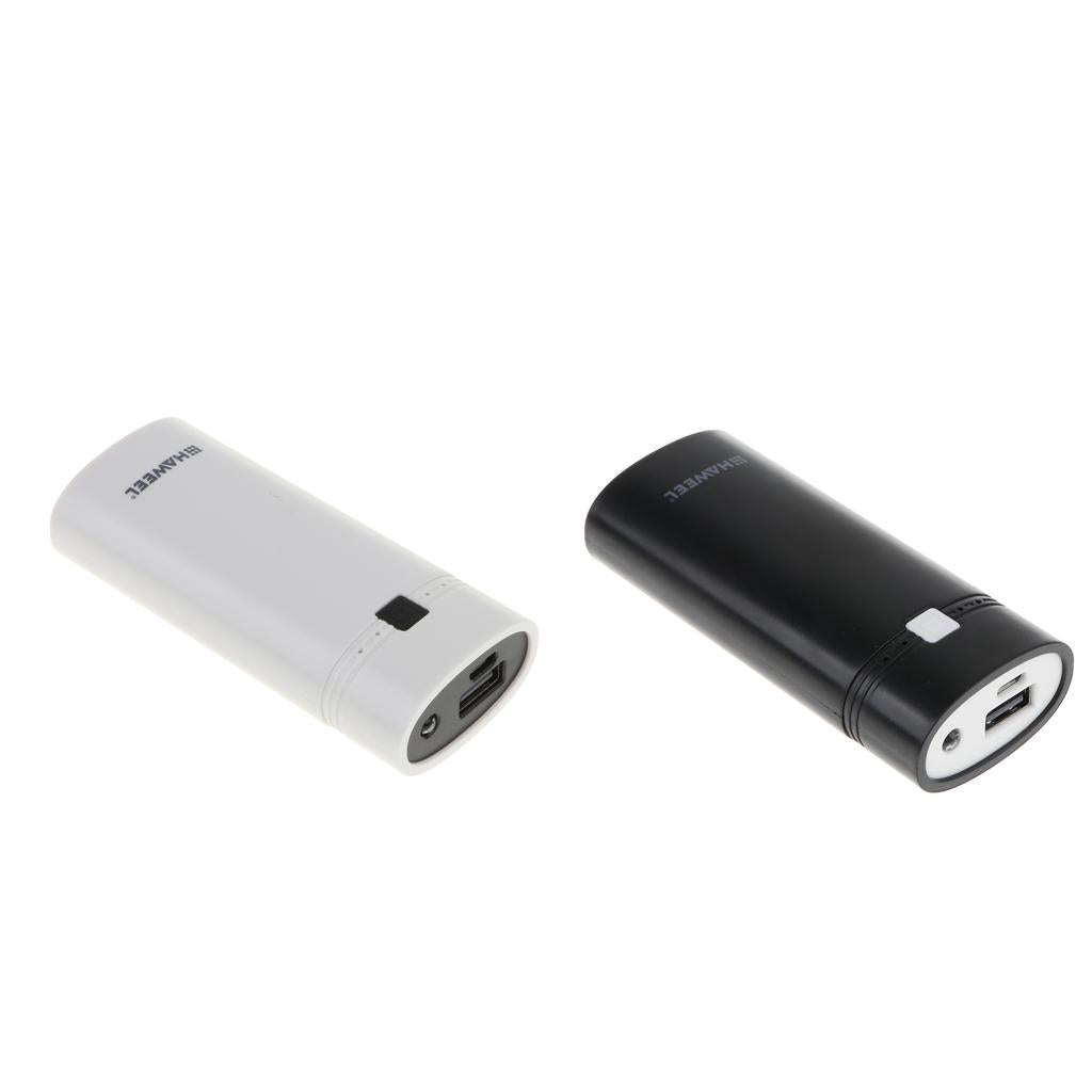 2 Sets USB Power Bank Battery Charger Case DIY Box With LED Light for Phone