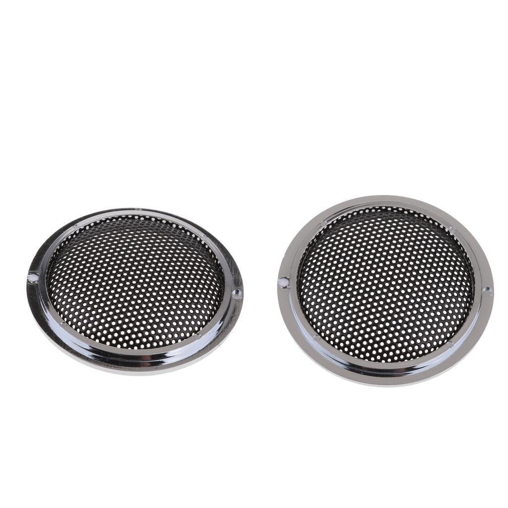 2Piece 1 inch Black Treble Speaker Protective Shell Grille for Loudspeaker
