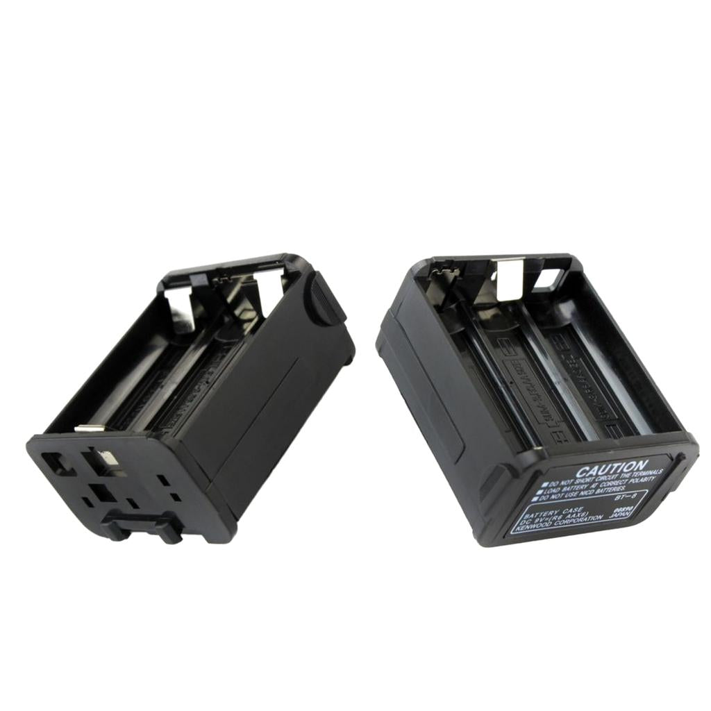 2Pieces 6AA Radio Battery Pack Case Box for Kenwood TH-28A TH-48A TH-78A