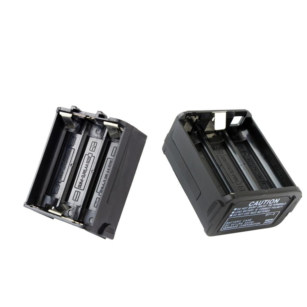 2Pieces 6AA Radio Battery Pack Case Box for Kenwood TH-28A TH-48A TH-78A