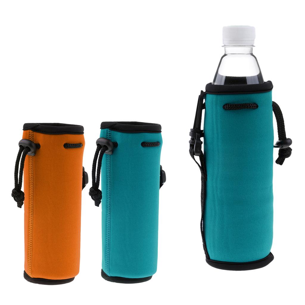 2 Pieces Neoprene Insulated Water Drink Bottle Cooler Carrier Cover Sleeve