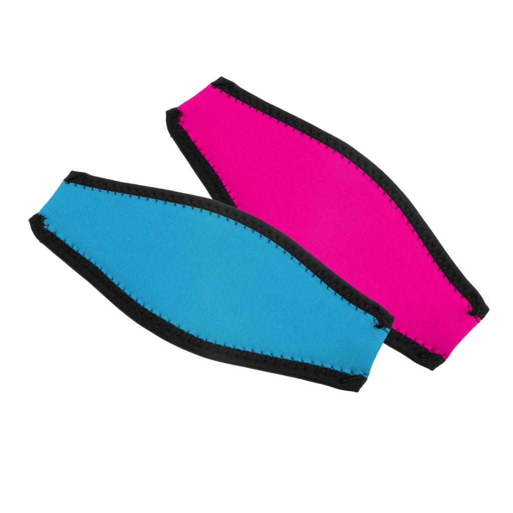 2 Pieces Universal Scuba Diving Snorkeling Mask Neoprene Cover Padded Strap