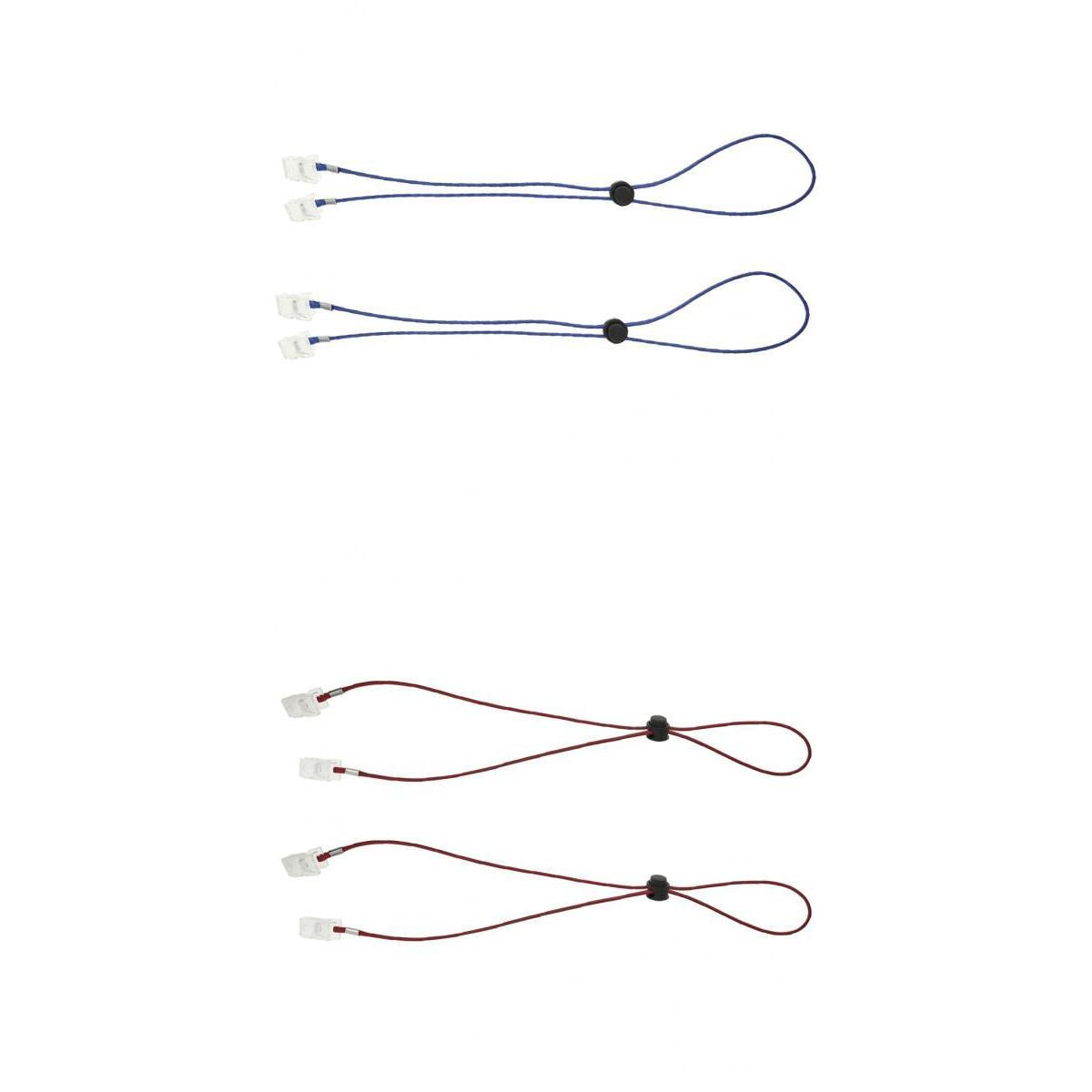 4 Pieces Flexible Bib Napkin Chains Holder Meal Paper Towel Clip for Elderly