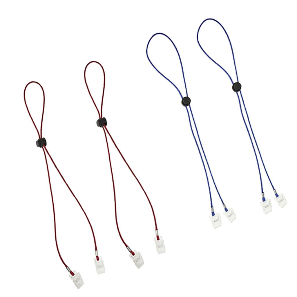 4 Pieces Flexible Bib Napkin Chains Holder Meal Paper Towel Clip for Elderly
