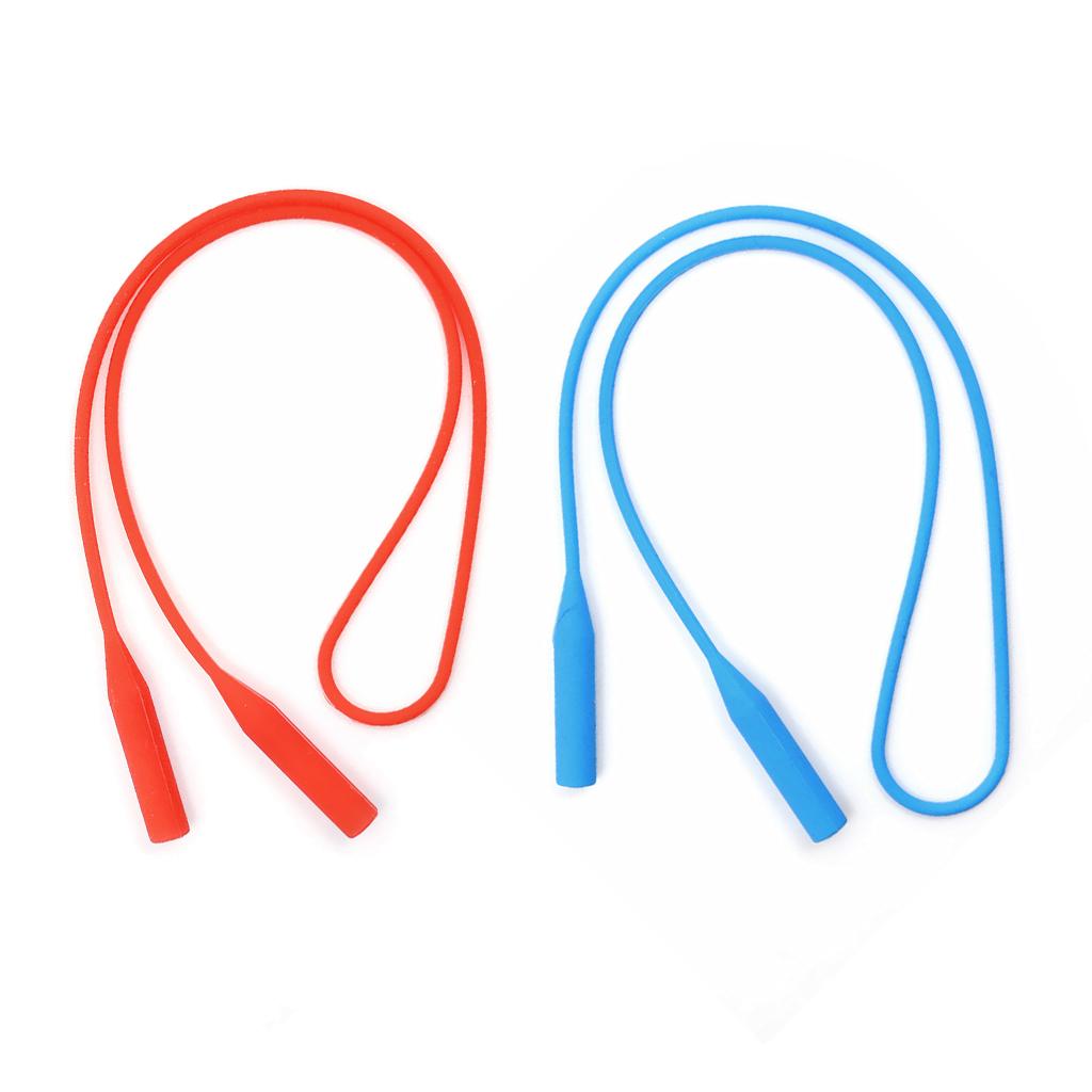 2 Pieces Silicone Eyeglasses Holder Glasses Sunglasses Sport Band Neck Cord