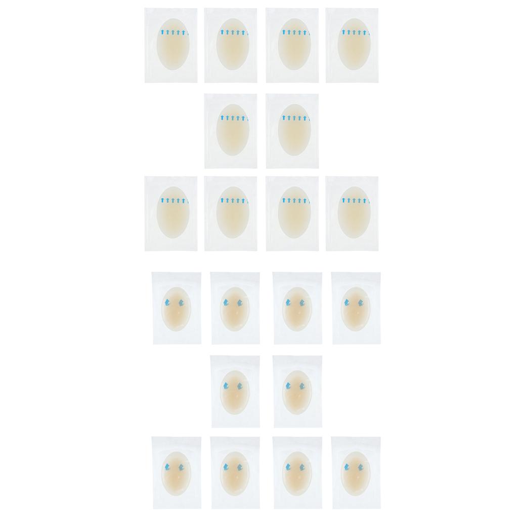 20 Pieces Waterproof Adhesive Blister Pad Bandages Gel Prevention Patch
