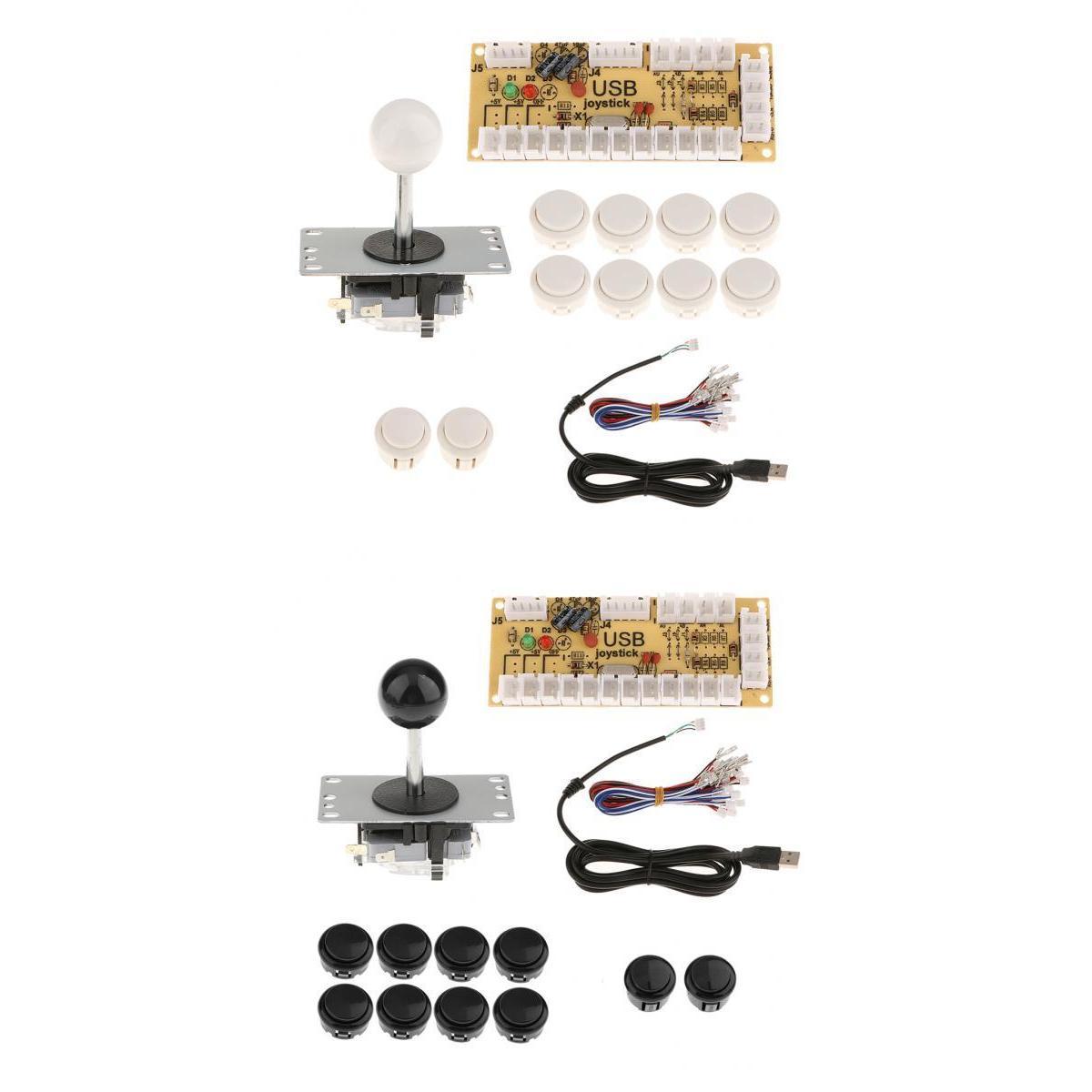 2 Sets Zero Delay USB Encoder Board PC Joystick DIY Kits for Arcade Game